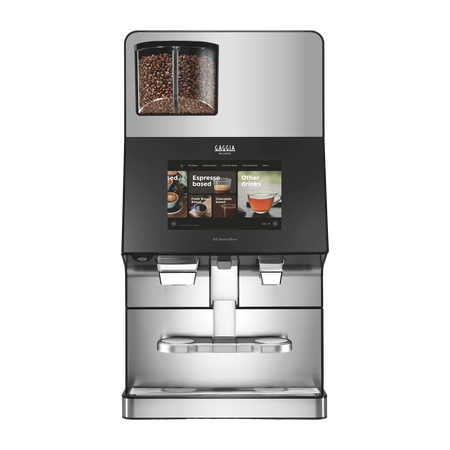 Gaggia GS MasterBrew tabletop coffee machine with 12-inch touchscreen