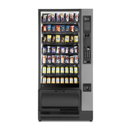Necta Gusto 8 snack and cold-drink vending machine with illuminated product trays